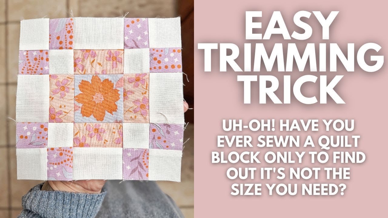 How to Fix Quilt Blocks That Are the Wrong Size! ✂️ Easy Trimming Trick