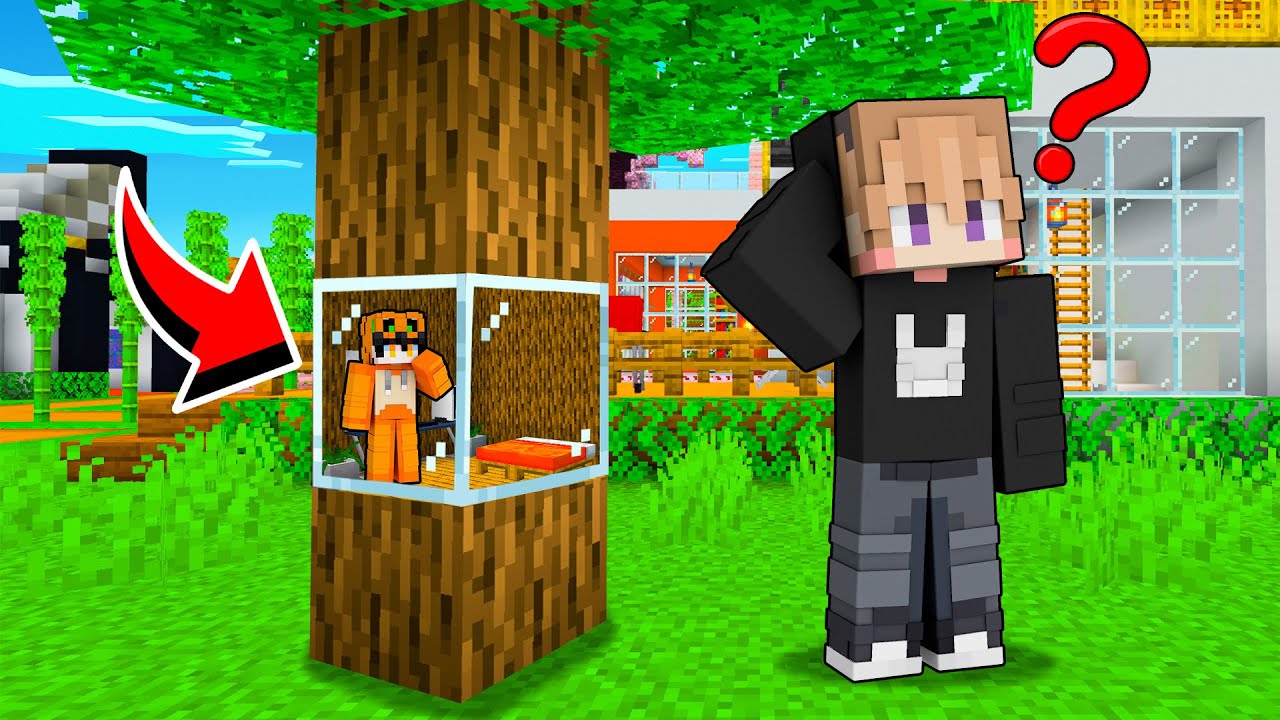 KEZRI MEMBUAT PERSEMBUYIAN RUMAH POHON DARI FERIX DI MINECRAFT!!