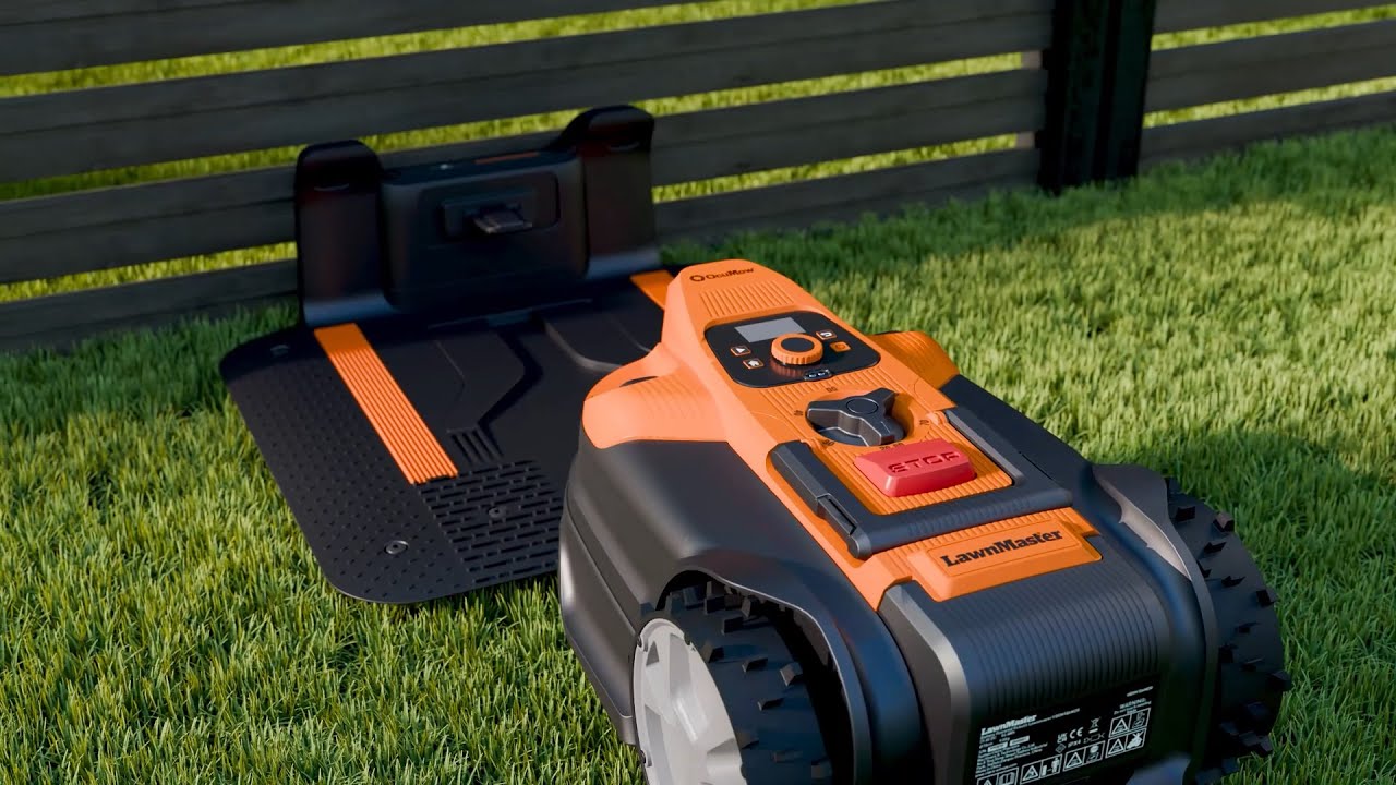 OcuMow&reg; 18 Robotic Mower Installing Plug and Play Charging Station - UK