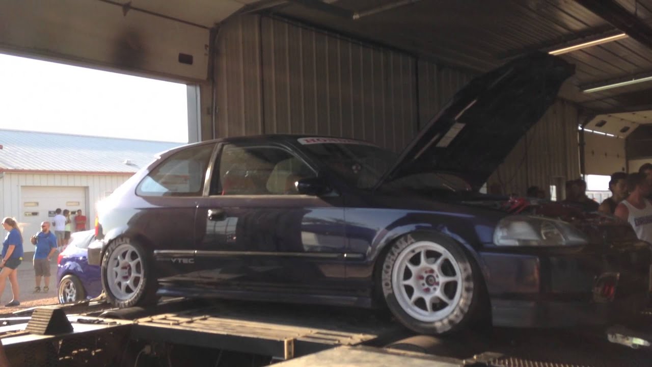 1997 Civic DX with 98+spec B18CR dyno pull