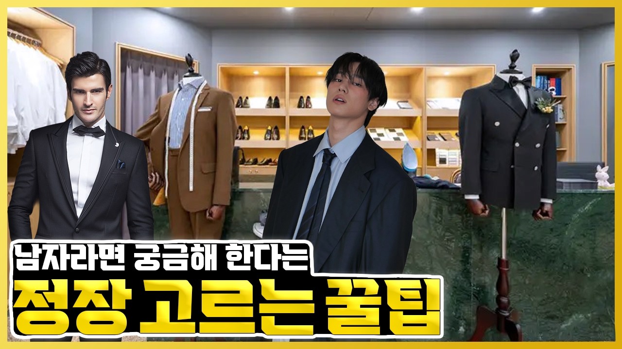정장, 예복 고를 때 이 영상이면 끝!