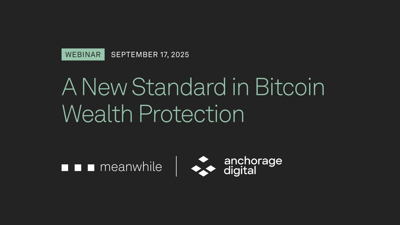 Bitcoin Life Insurance Meets Secure Custody &mdash; Meanwhile & Anchorage Digital CEOs Discuss the Future