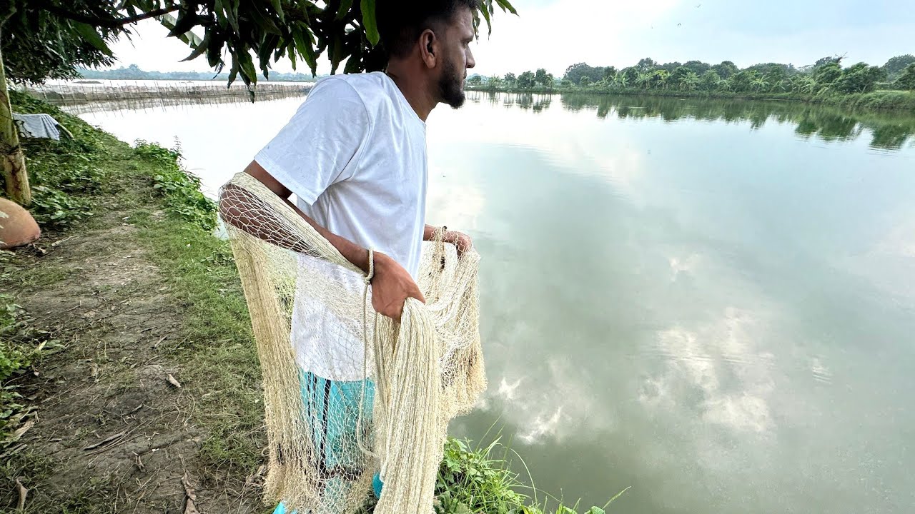 Unbelievable Net Fishing - Huge Fish Caught in Minutes!