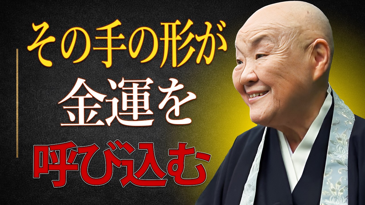 【瀬戸内寂聴】手の形が持つ不思議な力…仏教に伝わる金運を爆上げする秘密を教えます