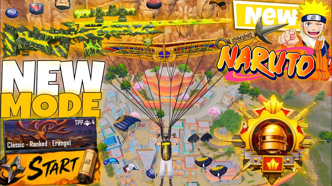 Wow!😍 NEW BEST MODE GAMEPLAY in  NARUTO MODE 🔥 PUBG MOBILE - BGMI