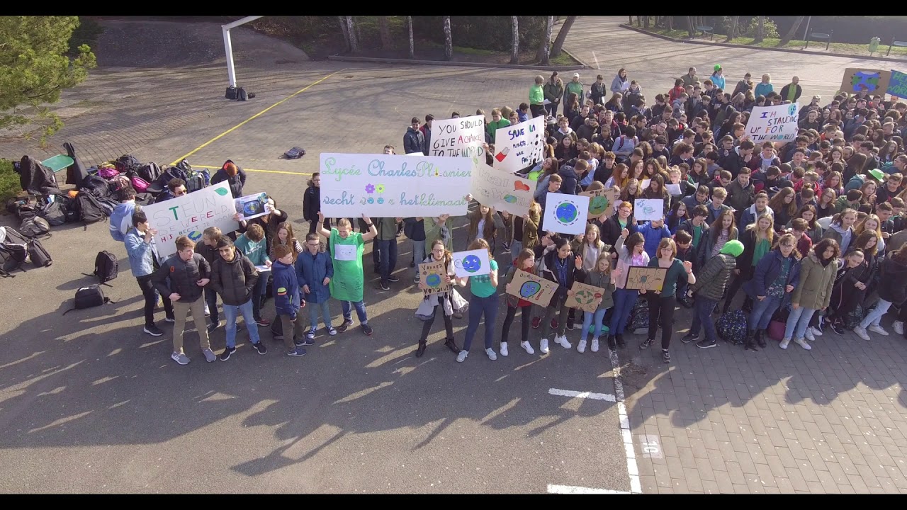 Lycée Charles Plisnier: Flash mob pour le climat 🌍