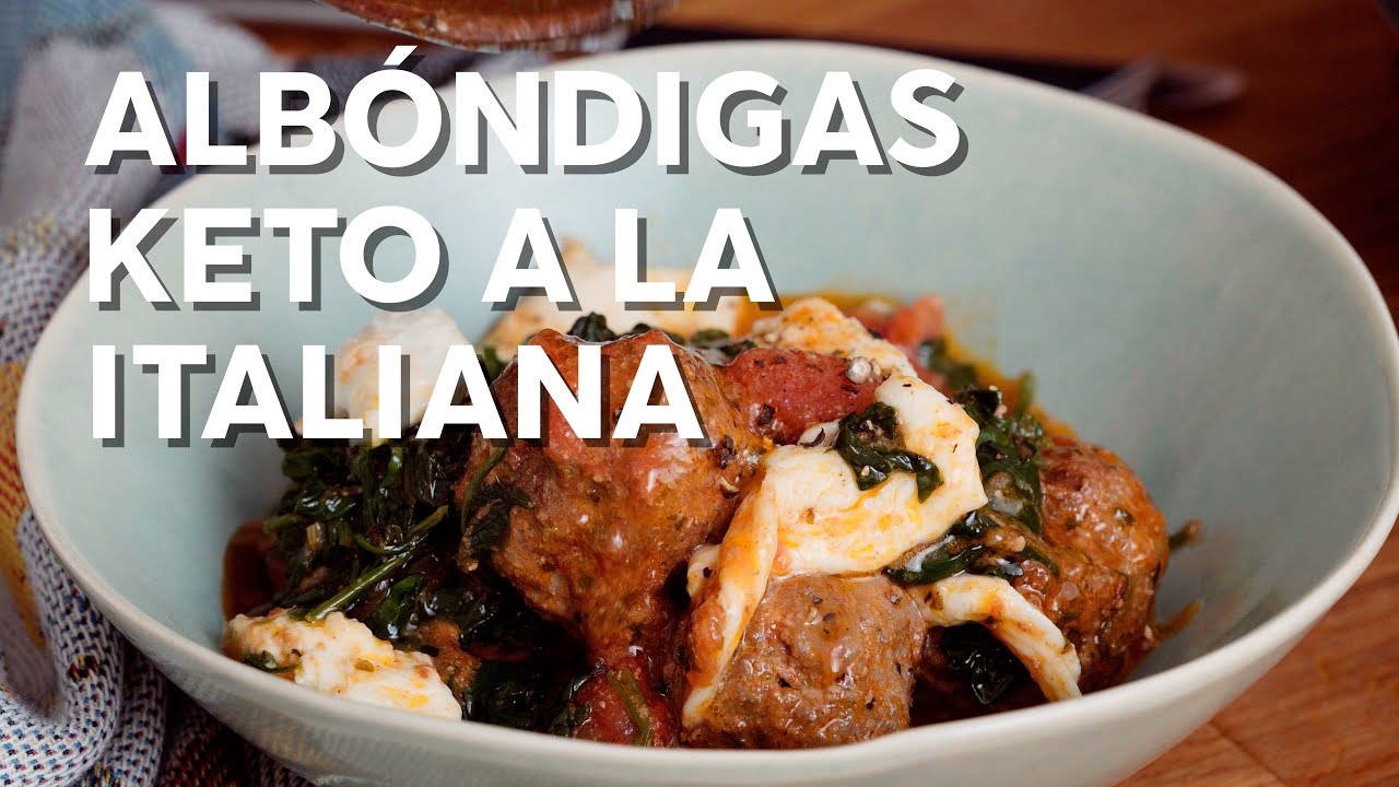 Receta keto: Alb&oacute;ndigas a la italiana