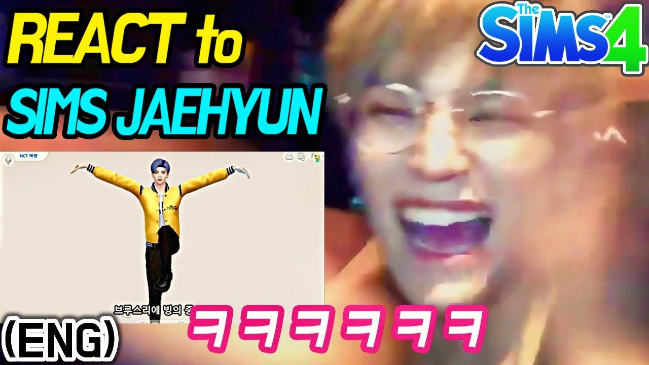 (Eng)심즈 재현을 본 실제 NCT 멤버 반응 Taeyong React to Sims Jaehyun [심즈4/Sims4]