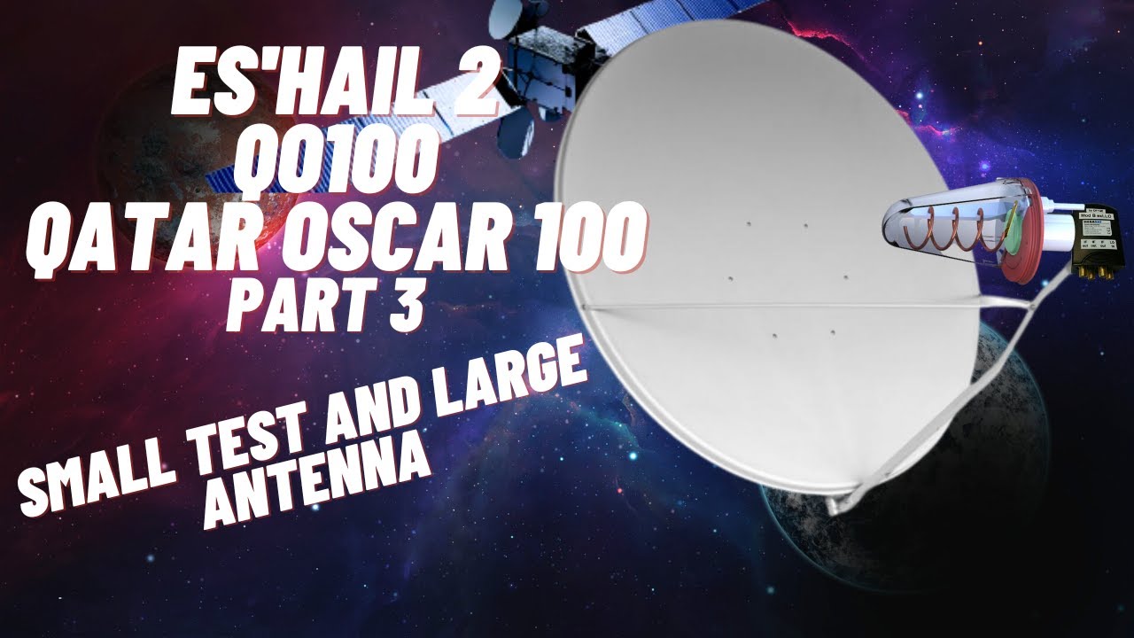 QO100 Teil 3 Kurzer Test und große Antenne