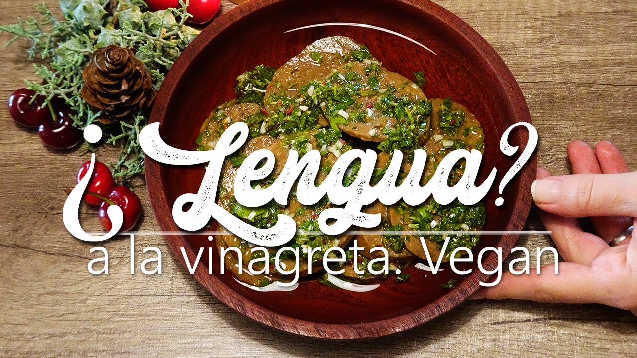 ¿Lengua? a la vinagreta (vegana) / Seitán a la vinagreta.