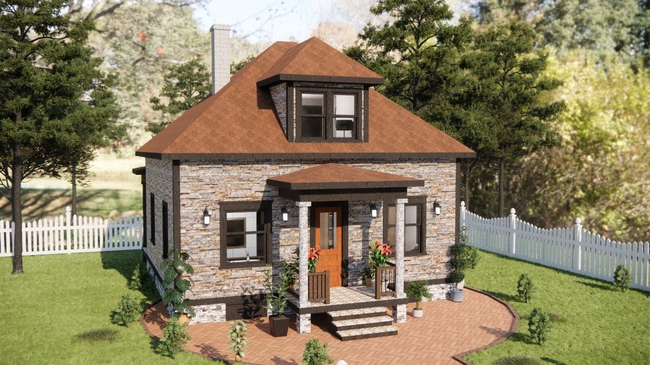 8x9 m 2-Story Cottage House Tour | Compact Family Home with Cozy Timeless Design