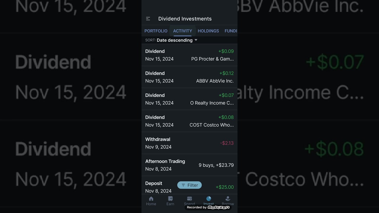 M1 Finance Dividend Portfolio Daily Update #Part 162