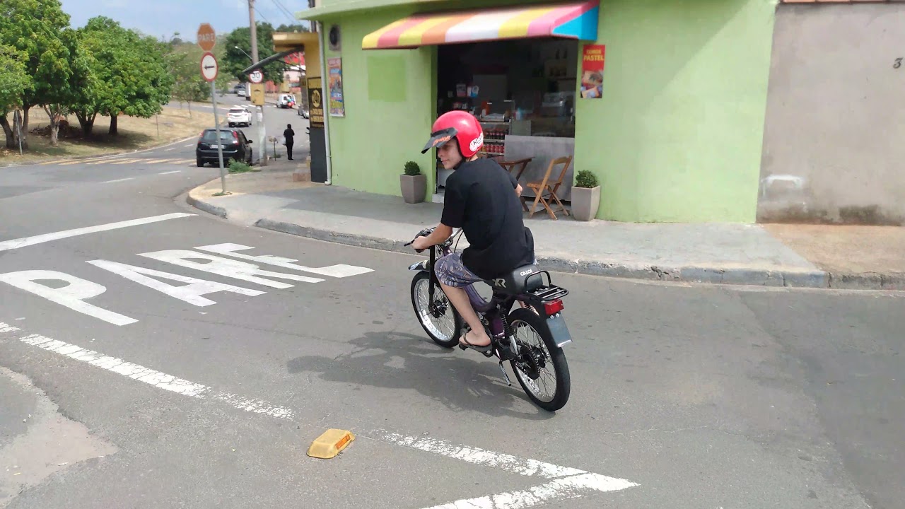 mobilete Garelli mexida com carburador de RD foguete umas da mais forte de Piracicaba e do Brasil