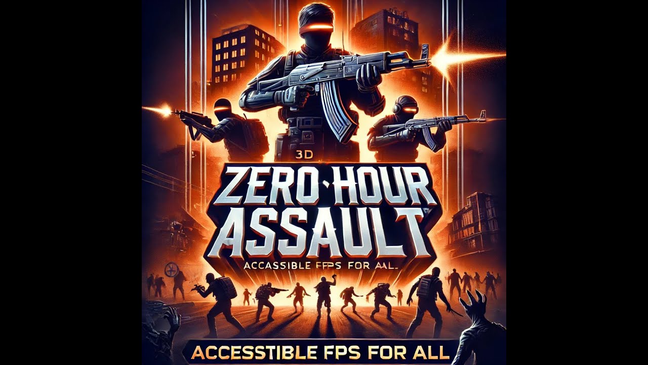 Playing zero hour assault Online Three D person shooter game For blind
