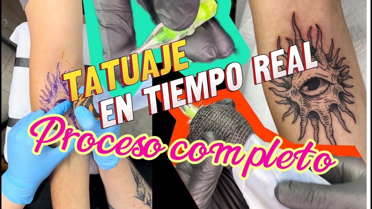 Proceso completo de tatuaje