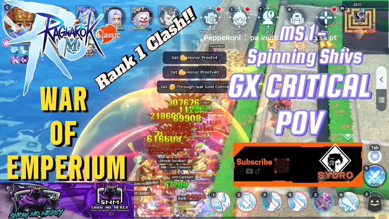 Ragnarok M Classic | WOE | SNM x Rathalos - Perfect Def | WOE Clips ft. other Guilds | GX MS1 POV