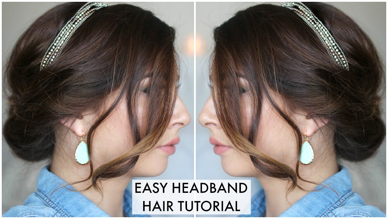 Easy Headband Hair Tutorial