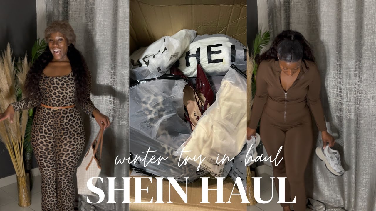 SHEIN TRY ON HAUL WINTER EDITION for my LESOTHO trip #southafricanyoutuber #afriski