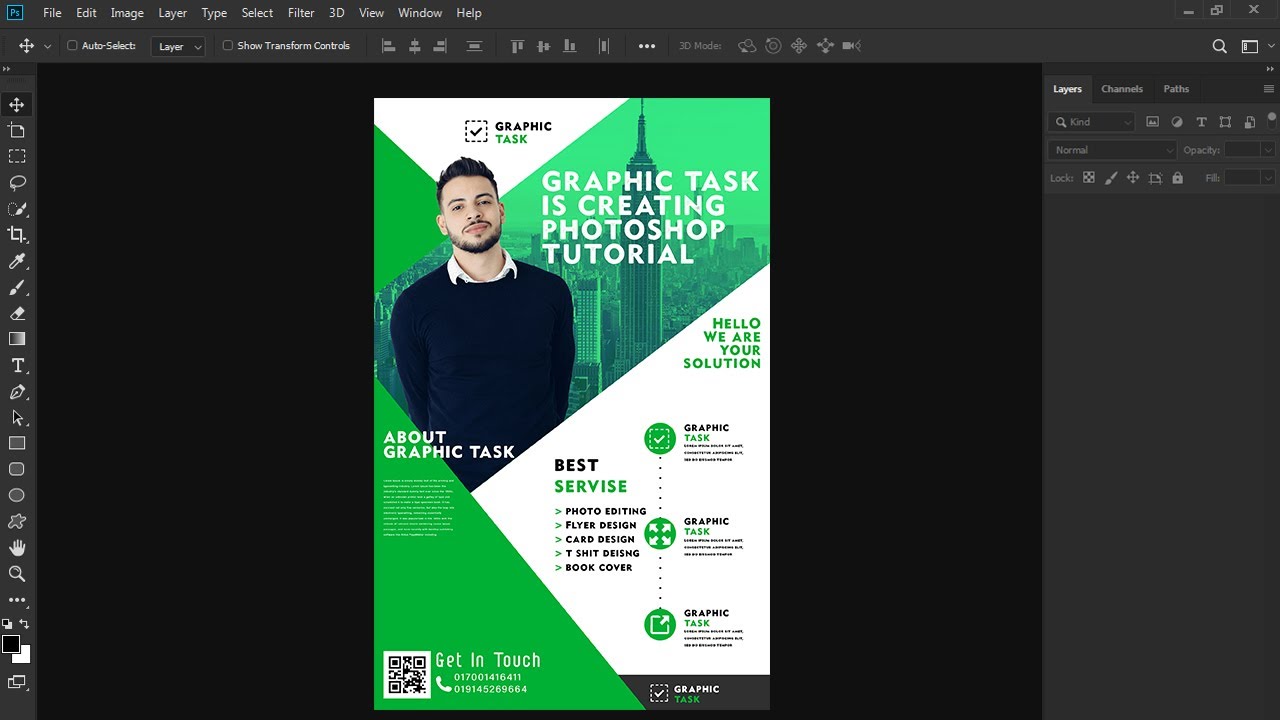 Flyer Design in Photoshop cc 2020