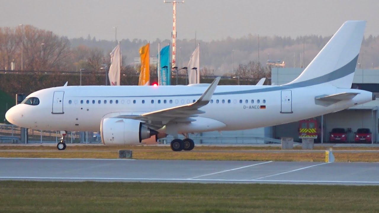 RARE! | K5 Aviation A319NEO (D-ANEO) Arrival and Taxiing at Munich Airport!