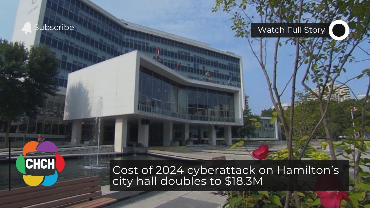 Cost of 2024 cyberattack on Hamilton&rsquo;s city hall almost doubles to $18.3M