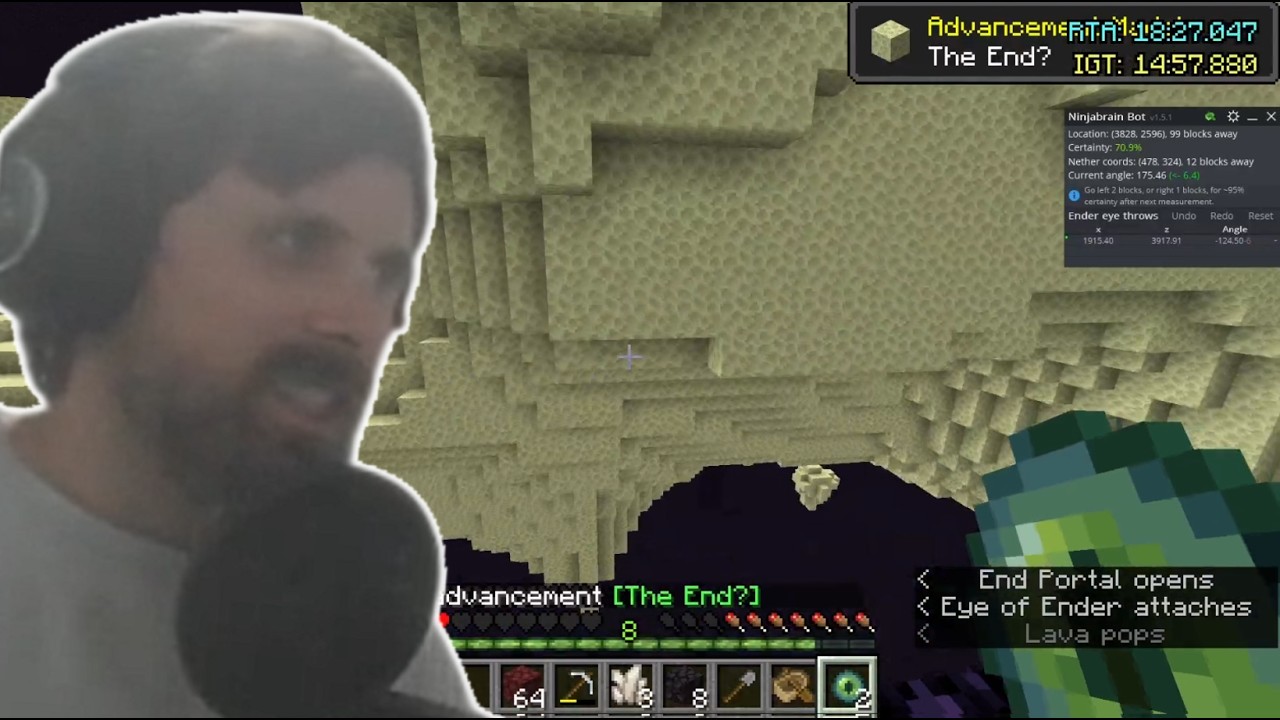 Forsen Enters the End for the First Time Since Starting Runs