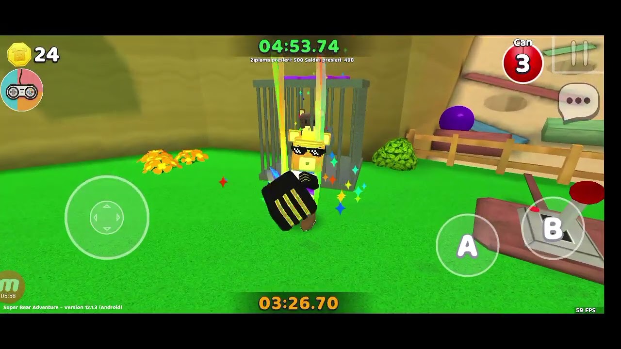 Speedrun modunda 1000 zıplama 1000 vuruş yaptım