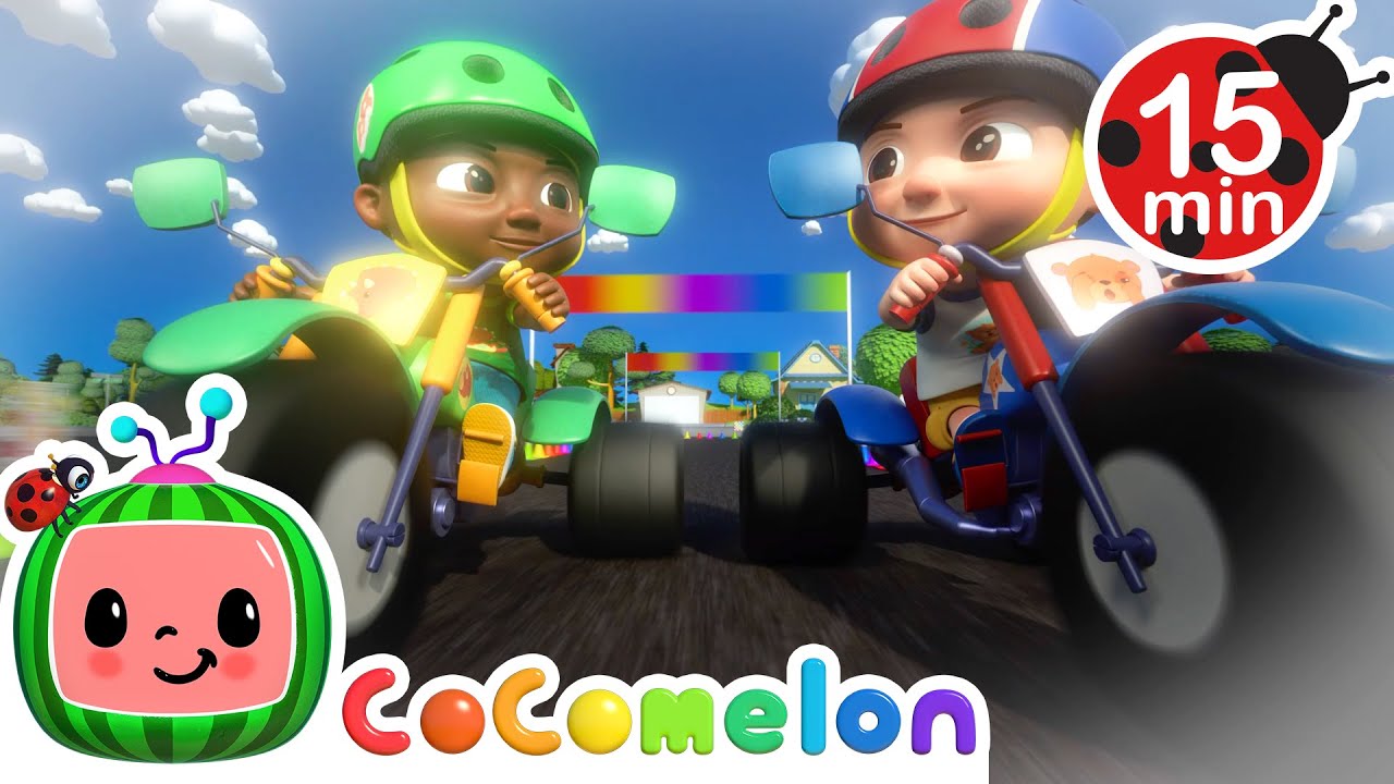 Cody Vs. JJ Racing CHALLENGE! | Vehicles for Kids | CoComelon Kids Songs & Nursery Rymes