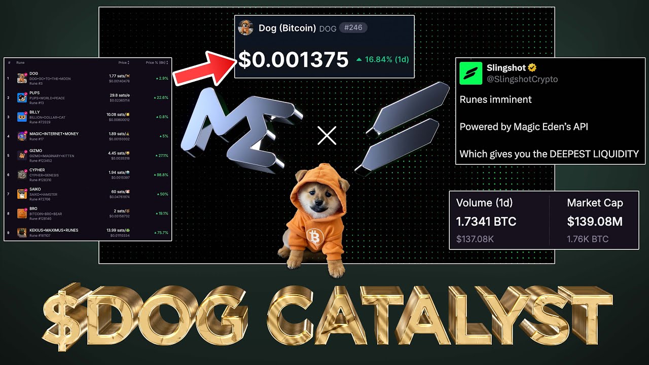 $DOG (Bitcoin) - Major Runes Catalyst (ME x SlingShot) 🤩