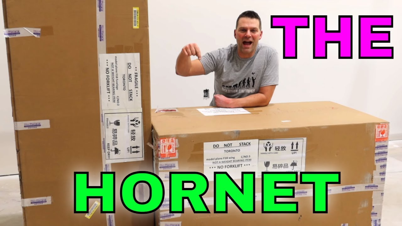Unboxing A HUGE F18/F-18 Hornet - Skymaster Twin Turbine