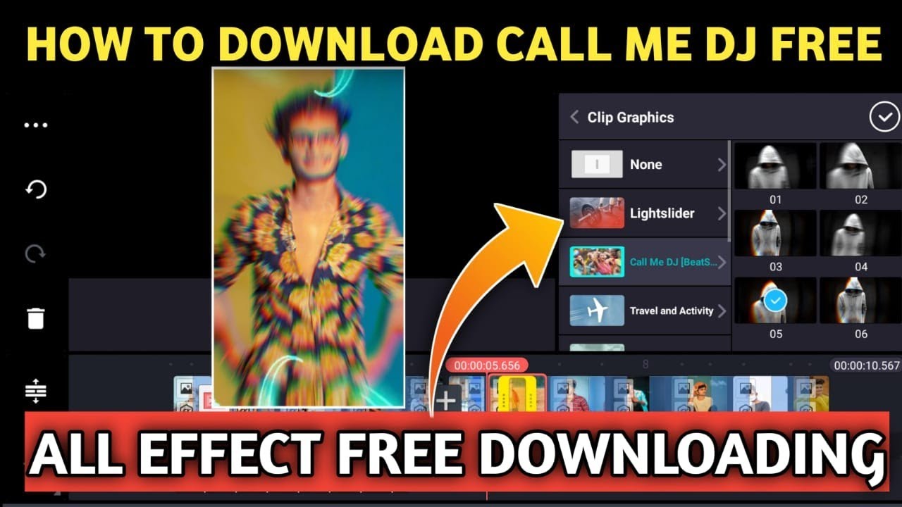 How To Install Call Me Dj [BEATSync] in Kinemaster || Call Me Dj Clip Graphics download in mobile