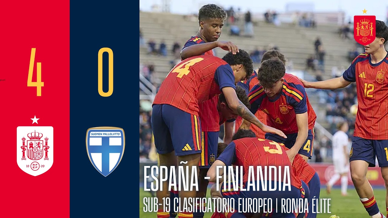 RESUMEN | Espa&ntilde;a 4-0 Finlandia | Sub-19 | Ronda &Eacute;lite| 🔴 SEFUTBOL