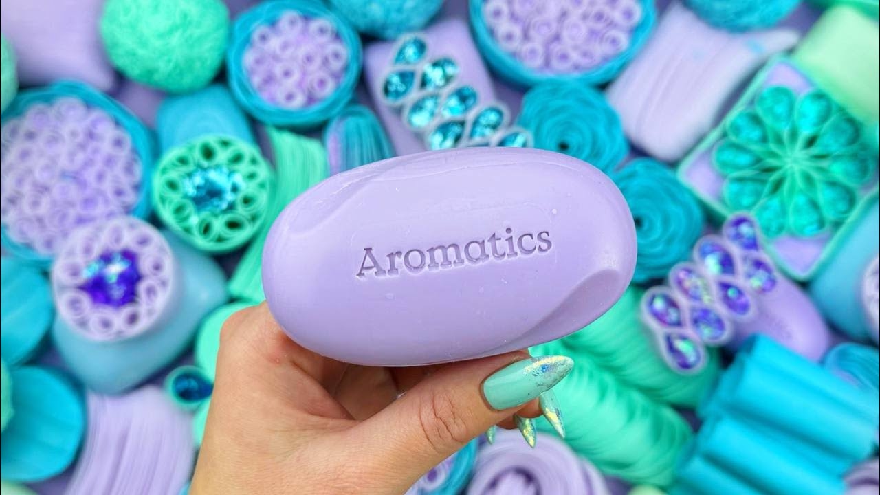 @AllaAsmr Compilation set★ASMR SOAP★Crushing soap★FOAM&GLITTER&STARCH★​⁠