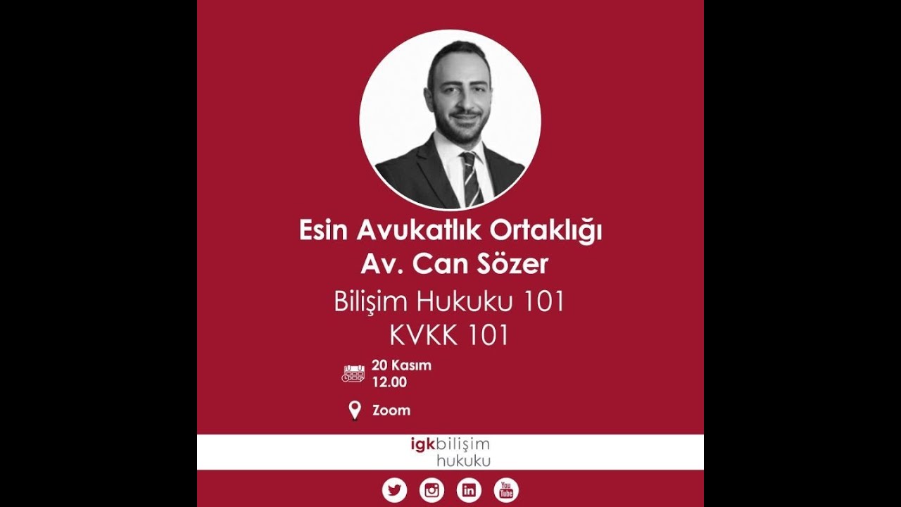 Av. Can Sözer ile Bilişim Hukuku ve KVKK Konularını Konuştuk