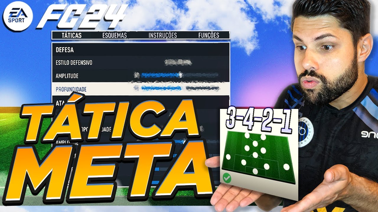 EA FC 24 - TUTORIAL COMPLETO 3-4-2-1 UMA DAS MELHORES FORMAÇÕES QUE TESTEI NO JOGO!
