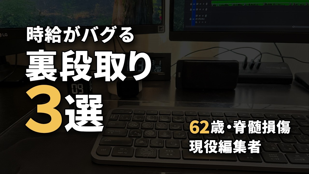 【Premiere Pro】9割が知らない。単価2万円を疲労ゼロで回す「最強の段取り」3選