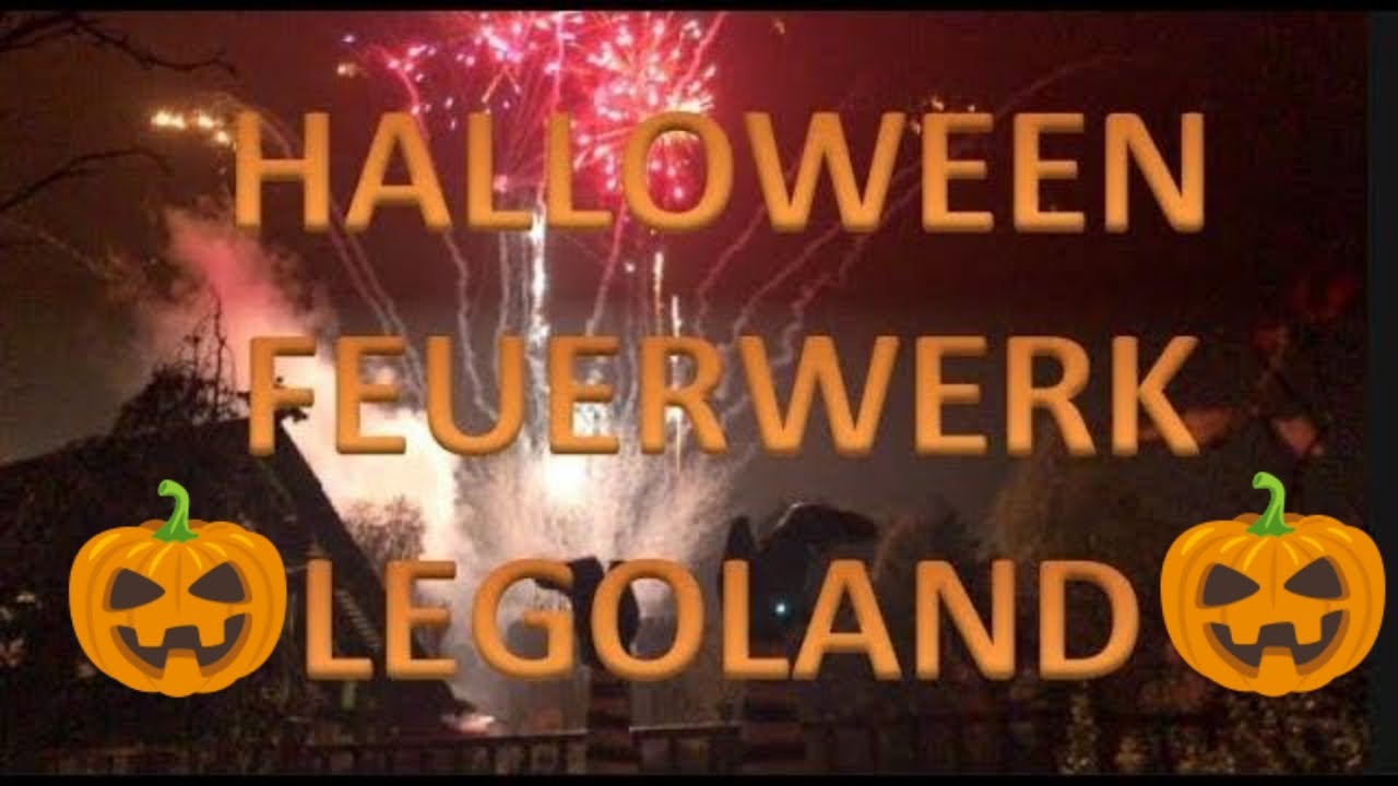 HALLOWEEN-Feuerwerk an der LEGOLAND-Burg Dänemark