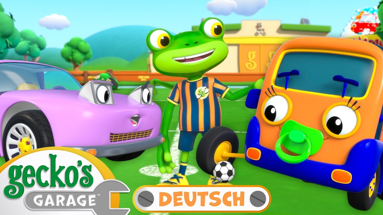 Fairplay und Fußballreparaturen | 30-minütige Zusammenstellung｜Geckos Garage Deutsch für Kinder 🦎