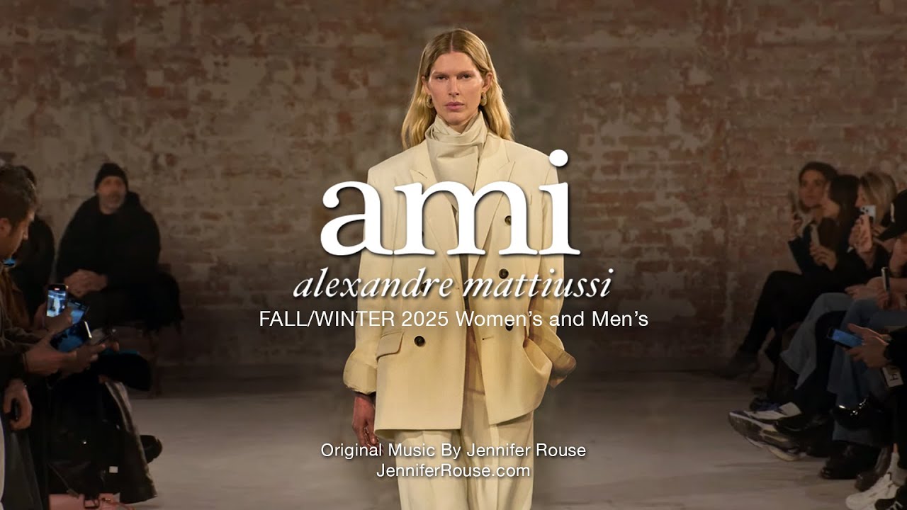 AMI PARIS Alexandre Mattiussi Fall / Winter 2025 - Original Music By Jennifer Rouse #luxuryfashion