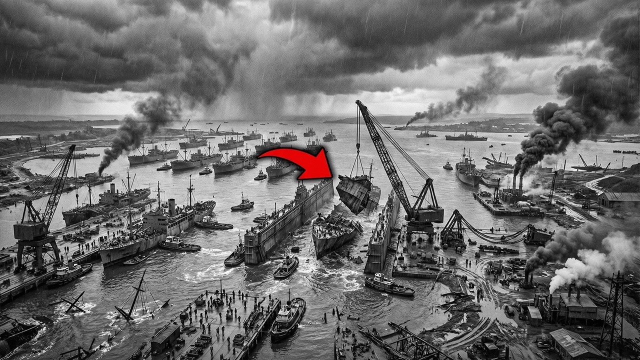 The Day the U.S Navy Rebuilt a Harbor After a Typhoon Nearly Destroyed the War