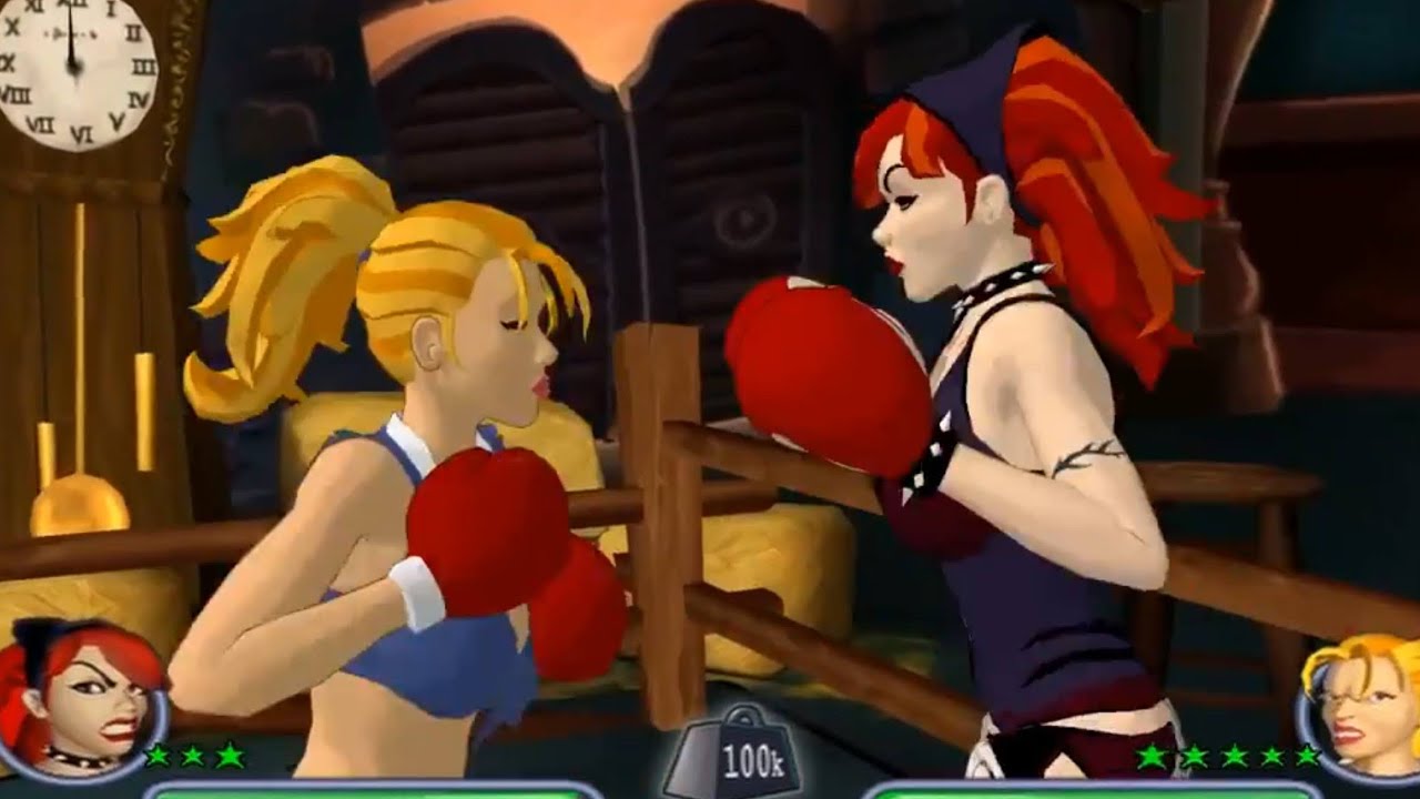 Black and Bruised Old Vid: Holly Vixen vs Knuckles Nadine