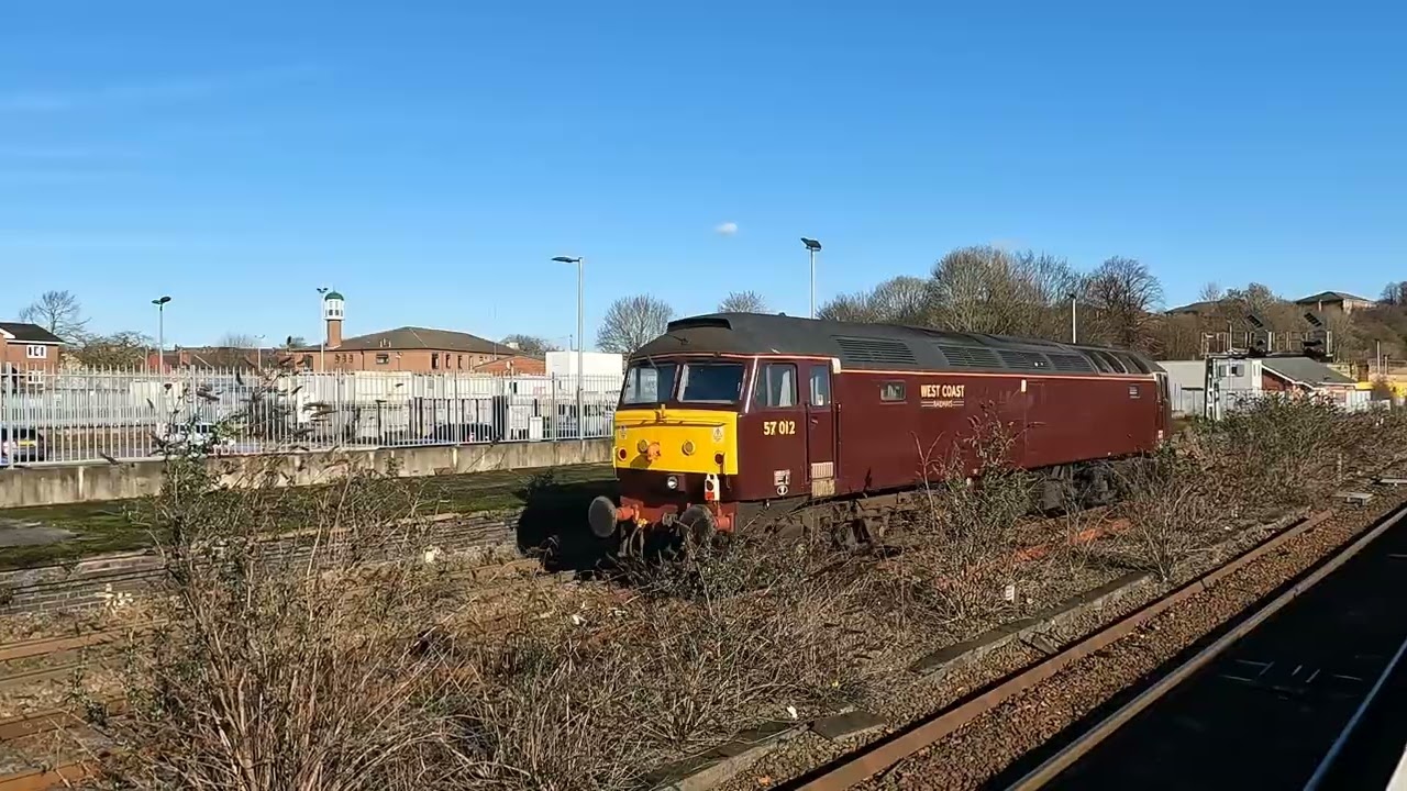 57012 Carnforth steamtown to York Holgate at Wakefield kirkgate 14/2/26. 