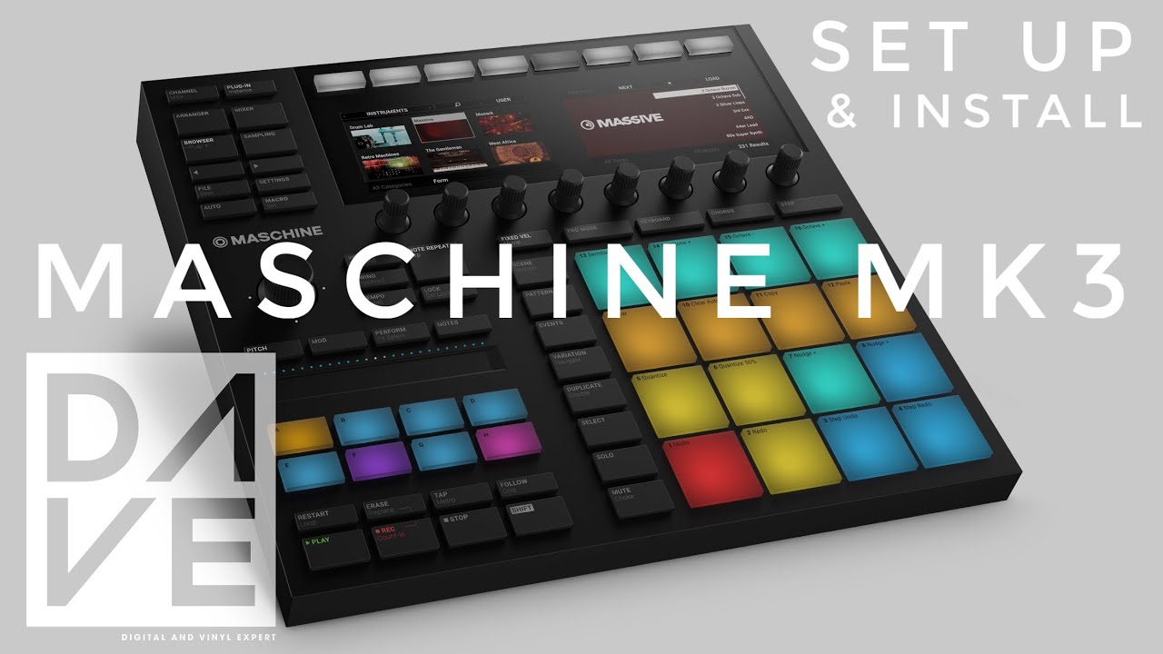 Native Instruments Maschine MK3 | Как настроить и установить