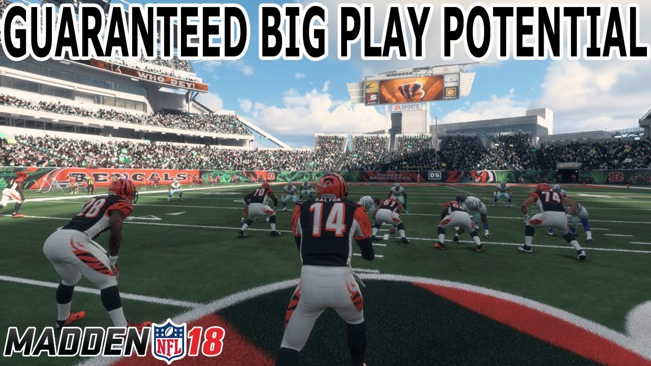 BIG PLAY POTENTIAL!! START USING THIS GLITCHY PLAY NOW!! MADDEN 18 MONEY PLAY