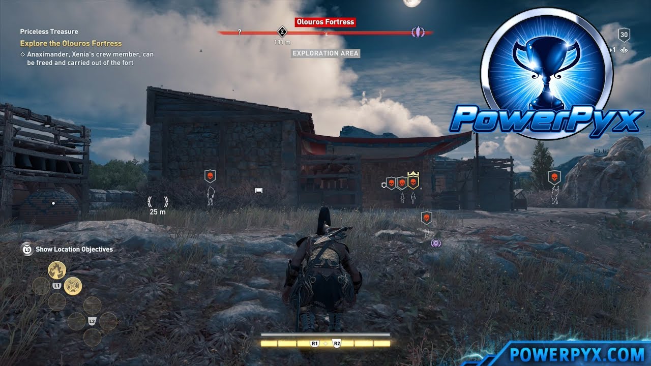 Assassin's Creed Odyssey - Priceless Treasure Quest Walkthrough (Olouros Fortress Coffer Location)