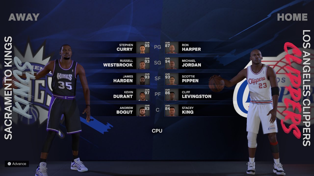 NBA 2K25 MyEra Sim &lsquo;96 Jordan Era Playoffs Curry/Durant Kings 2x🏆 vs Jordan Clippers 1x 🏆