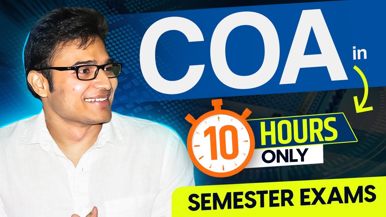 Computer Organization & Architecture in One Shot | Semester Exams Preparation | GATE Preparation|RBR