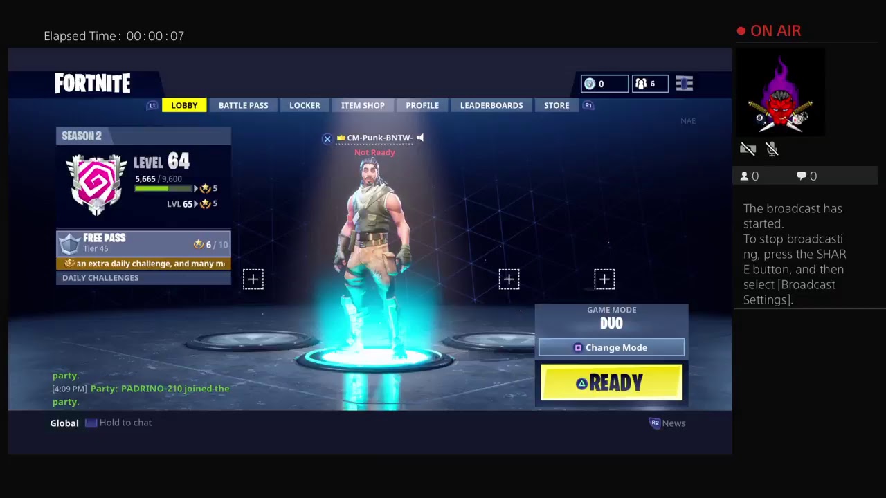 CM-Punk-BNTW-'s Live PS4 Broadcast