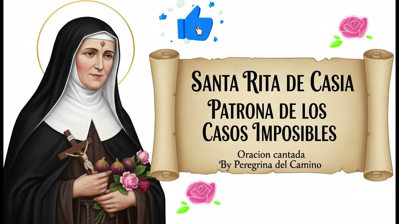 SANTA RITA DE CASIA, PATRONA DE LOS CASOS IMPOSIBLES. Oración cantada. By Peregrina del Camino.