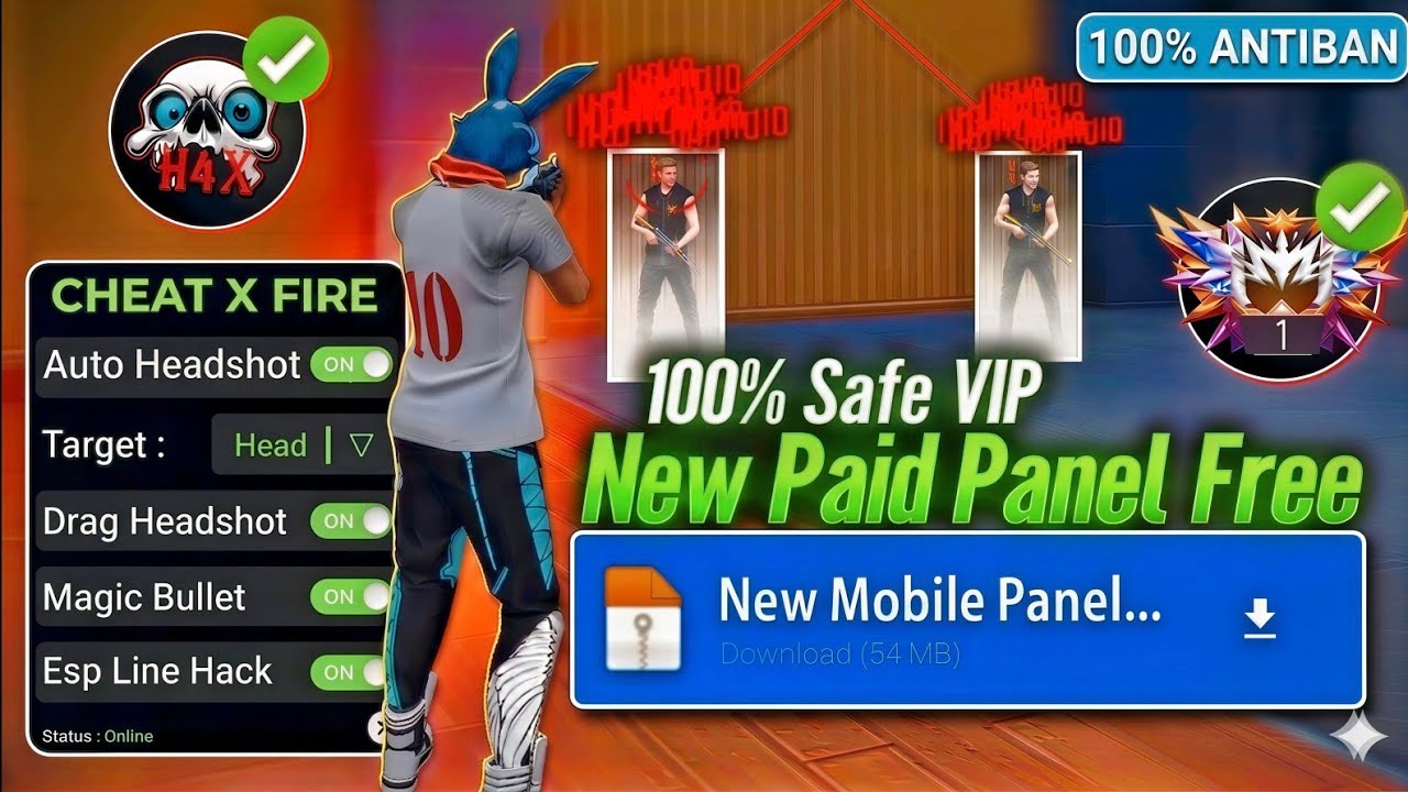 Ob54 Free Fire Panel Mobile 🔥 FF Antiban Panel | Free Fire Hack New 😈 FF Injector 2026 | MIUI File